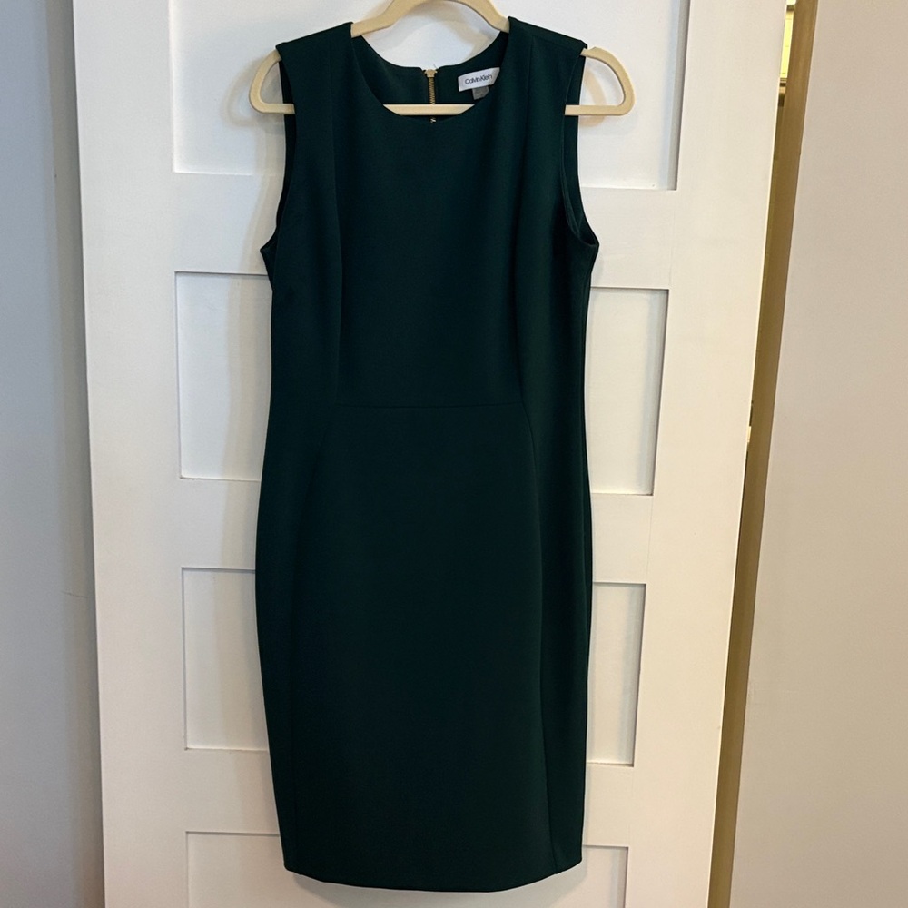 Calvin Klein Dark Green Midi Dress